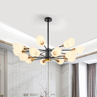 6/10/16 Bulbs Living Room Ceiling Pendant Chandelier Black Gold - Rebooters