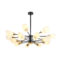 6/10/16 Bulbs Living Room Ceiling Pendant Chandelier Black Gold - Rebooters