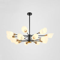 6/10/16 Bulbs Living Room Ceiling Pendant Chandelier Black Gold - Rebooters