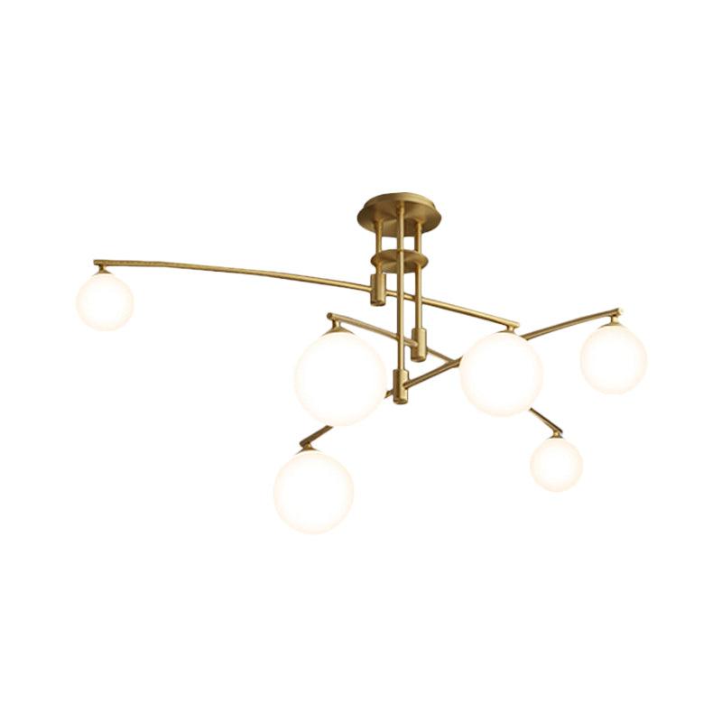 3-Layered Bedroom Chandelier Metallic 6/9-Light Lamp Black Gold - Rebooters