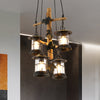 3/4 Lights Lantern Ceiling Light with Adjustable Metal Chain - Rebooters