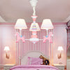 Resin Unicorn Suspension Light with Lace Shade Chandelier - Rebooters