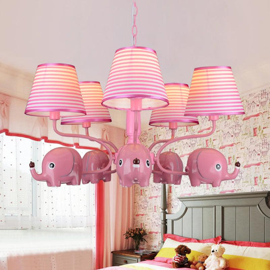 Baby Elephant Ceiling Pendant 5 Heads Animal Chandelier - Rebooters