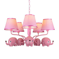 Baby Elephant Ceiling Pendant 5 Heads Animal Chandelier - Rebooters