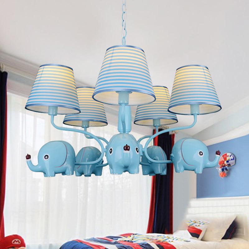 Baby Elephant Ceiling Pendant 5 Heads Animal Chandelier - Rebooters