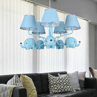 Baby Elephant Ceiling Pendant 5 Heads Animal Chandelier - Rebooters