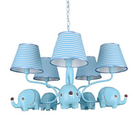 Baby Elephant Ceiling Pendant 5 Heads Animal Chandelier - Rebooters