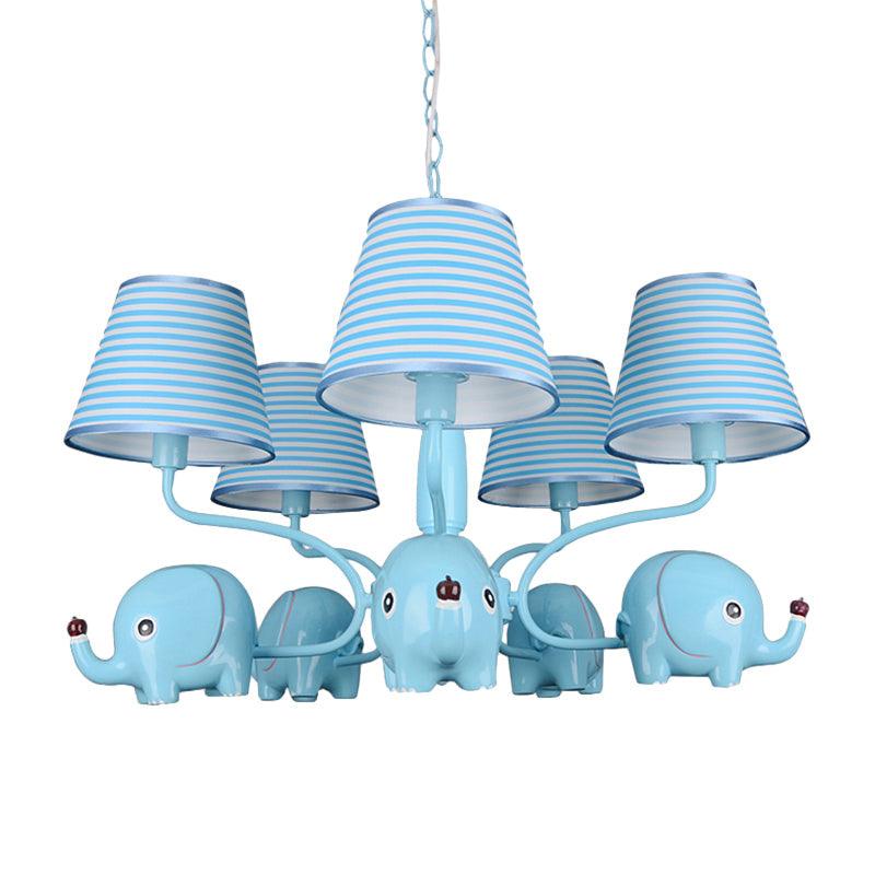 Baby Elephant Ceiling Pendant 5 Heads Animal Chandelier - Rebooters