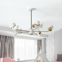 Airplane Pendant Chandelier Cartoon Metal 5/8 Heads Light Fixture - Rebooters