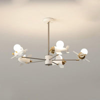 Airplane Pendant Chandelier Cartoon Metal 5/8 Heads Light Fixture - Rebooters