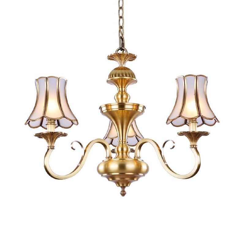 3/5/6 Lights Chandelier Light Traditional Bedroom Ceiling Lamp - Rebooters