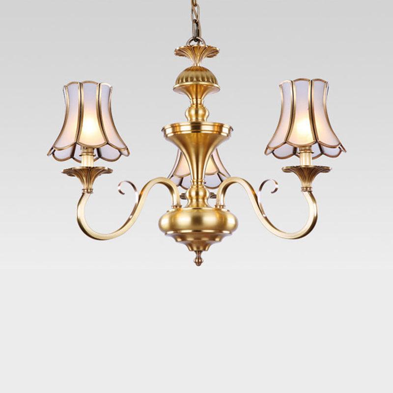 3/5/6 Lights Chandelier Light Traditional Bedroom Ceiling Lamp - Rebooters