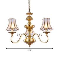 3/5/6 Lights Chandelier Light Traditional Bedroom Ceiling Lamp - Rebooters