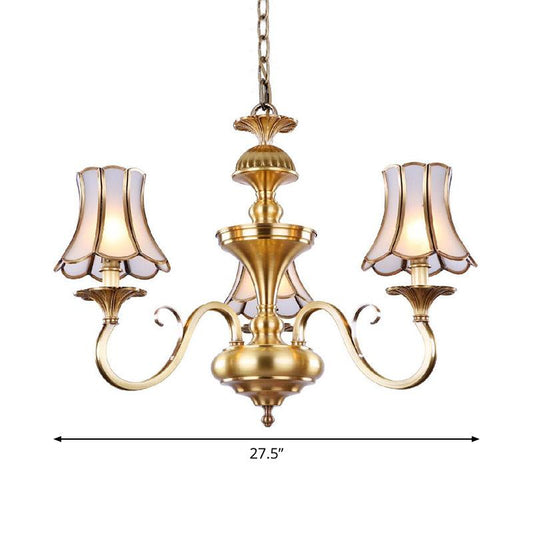 3/5/6 Lights Chandelier Light Traditional Bedroom Ceiling Lamp - Rebooters