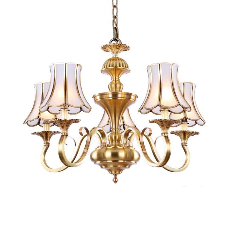 3/5/6 Lights Chandelier Light Traditional Bedroom Ceiling Lamp - Rebooters