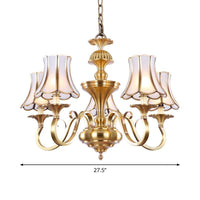 3/5/6 Lights Chandelier Light Traditional Bedroom Ceiling Lamp - Rebooters