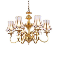 3/5/6 Lights Chandelier Light Traditional Bedroom Ceiling Lamp - Rebooters
