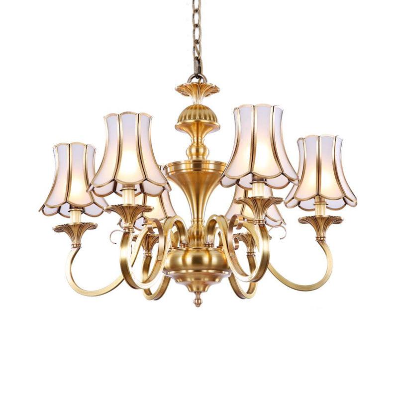 3/5/6 Lights Chandelier Light Traditional Bedroom Ceiling Lamp - Rebooters