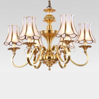 3/5/6 Lights Chandelier Light Traditional Bedroom Ceiling Lamp - Rebooters
