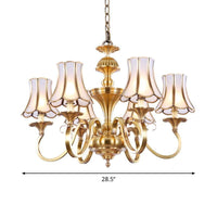 3/5/6 Lights Chandelier Light Traditional Bedroom Ceiling Lamp - Rebooters