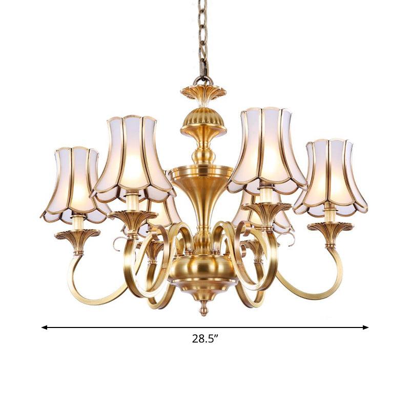 3/5/6 Lights Chandelier Light Traditional Bedroom Ceiling Lamp - Rebooters