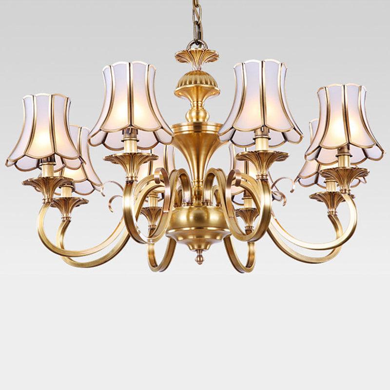 3/5/6 Lights Chandelier Light Traditional Bedroom Ceiling Lamp - Rebooters