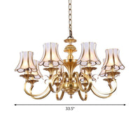 3/5/6 Lights Chandelier Light Traditional Bedroom Ceiling Lamp - Rebooters