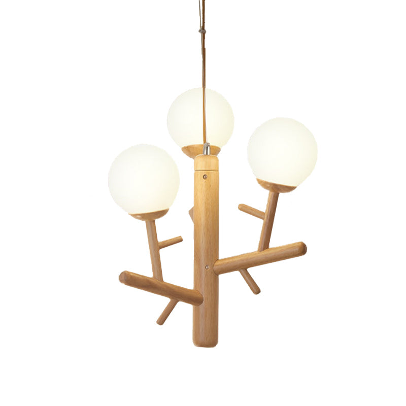 Nordic Modern Sphere Hanging Chandelier White Pendant Light - Rebooters