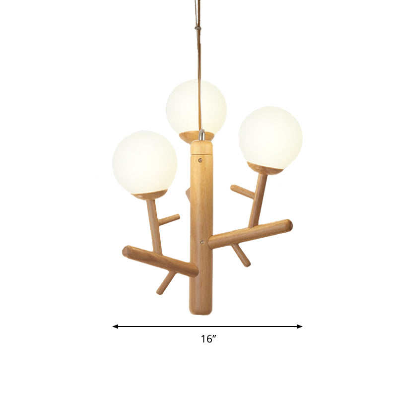 Nordic Modern Sphere Hanging Chandelier White Pendant Light - Rebooters