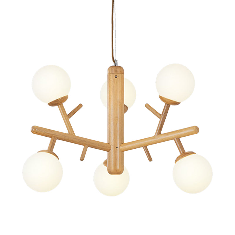 Nordic Modern Sphere Hanging Chandelier White Pendant Light - Rebooters
