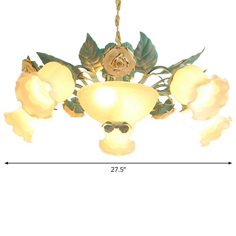 7 Lights Chandelier Light Pastoral Style Living Room Lamp - Rebooters