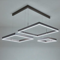 3-Head Living Room LED Pendant Light Minimalist Gold Coffee Chandelier - Rebooters