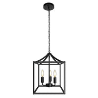 3 Lights Chandelier Lamp Industrial Kitchen Ceiling Pendant Black Gold - Rebooters