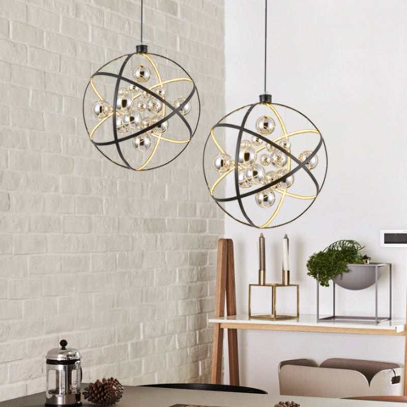 19.5"/31.5" W Black LED Pendant Chandelier Industrial Light - Rebooters