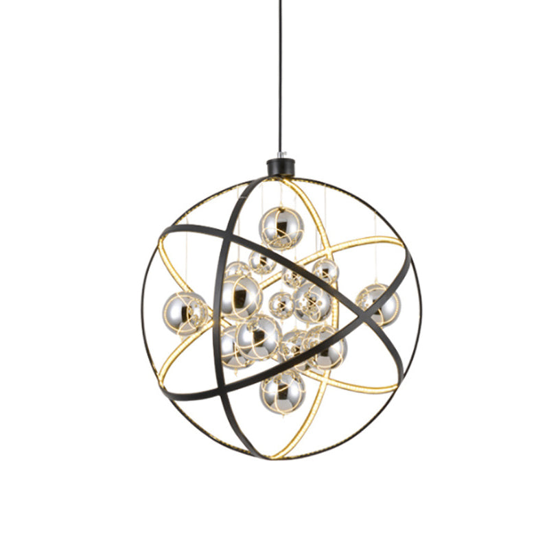 19.5"/31.5" W Black LED Pendant Chandelier Industrial Light - Rebooters