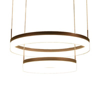 Acrylic 2/3-Tier Circular Drop Pendant Minimalism Coffee Lamp - Rebooters
