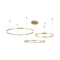 3/4/5 Tiered Hoop Metal Chandelier Gold LED Ceiling Light - Rebooters