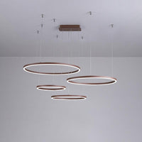 3/4/5-Tier Circular Restaurant Chandelier Acrylic Minimalist LED Ceiling Pendant Light - Rebooters