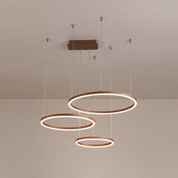 3/4/5-Tier Circular Restaurant Chandelier Acrylic Minimalist LED Ceiling Pendant Light - Rebooters