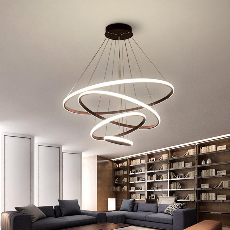 3/4-Tier Pendant Chandelier Minimalist Acrylic LED Light - Rebooters