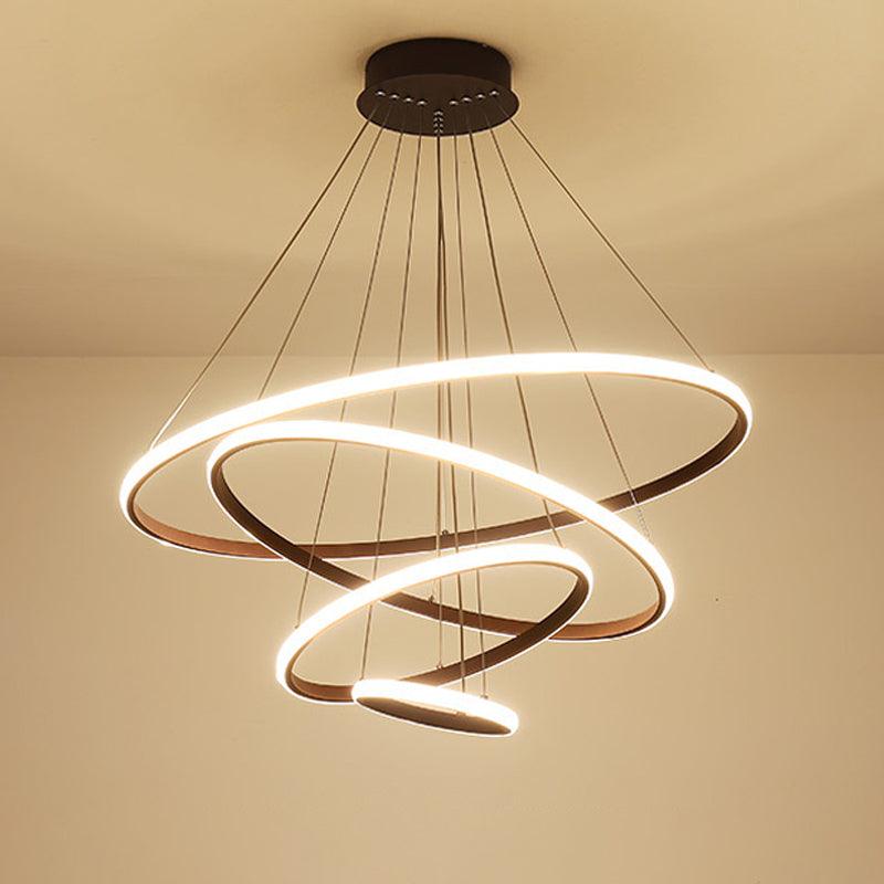 3/4-Tier Pendant Chandelier Minimalist Acrylic LED Light - Rebooters