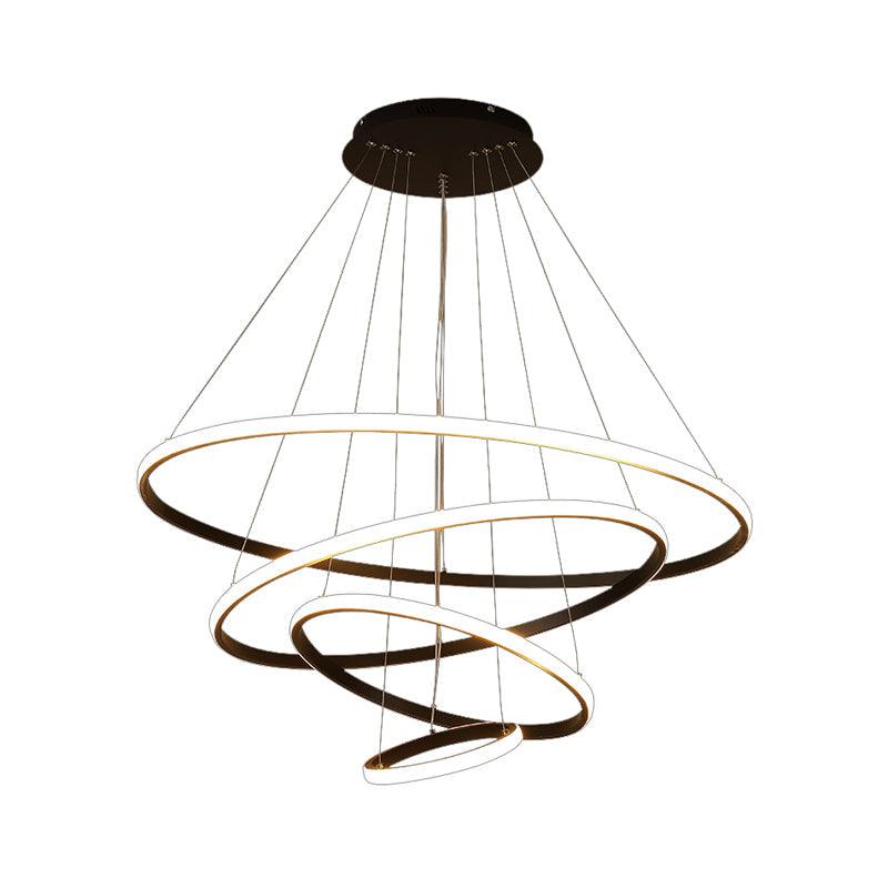 3/4-Tier Pendant Chandelier Minimalist Acrylic LED Light - Rebooters