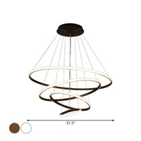 3/4-Tier Pendant Chandelier Minimalist Acrylic LED Light - Rebooters