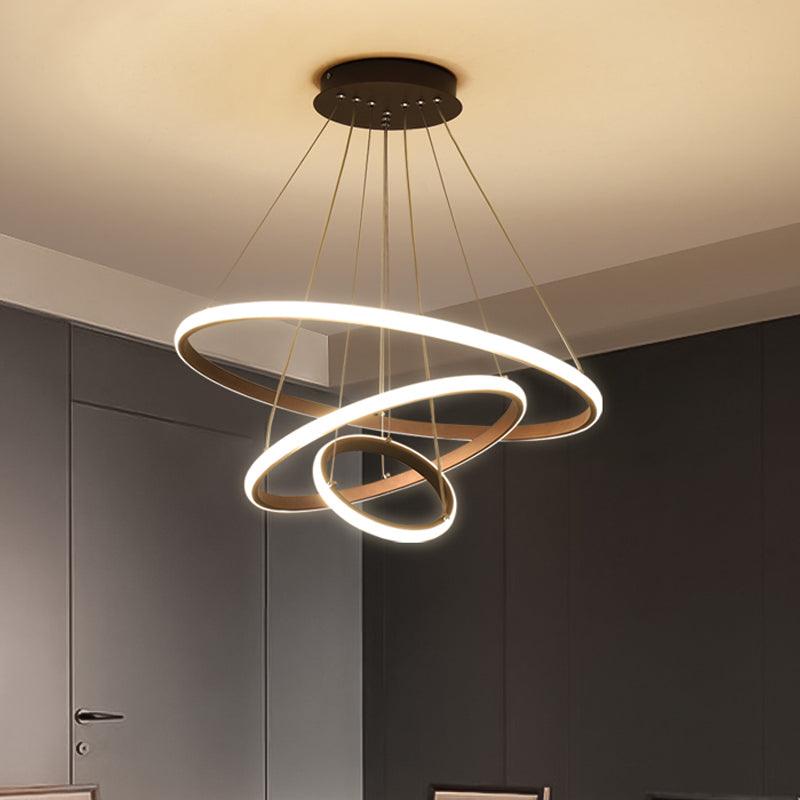 3/4-Tier Pendant Chandelier Minimalist Acrylic LED Light - Rebooters