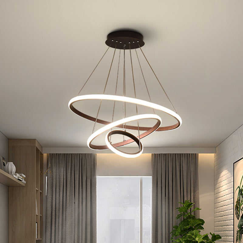 3/4-Tier Pendant Chandelier Minimalist Acrylic LED Light - Rebooters