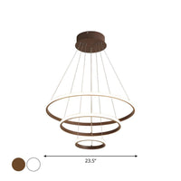 3/4-Tier Pendant Chandelier Minimalist Acrylic LED Light - Rebooters