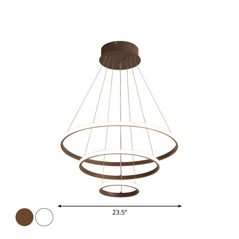 3/4-Tier Pendant Chandelier Minimalist Acrylic LED Light - Rebooters
