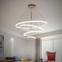 3/4-Tier Pendant Chandelier Minimalist Acrylic LED Light - Rebooters