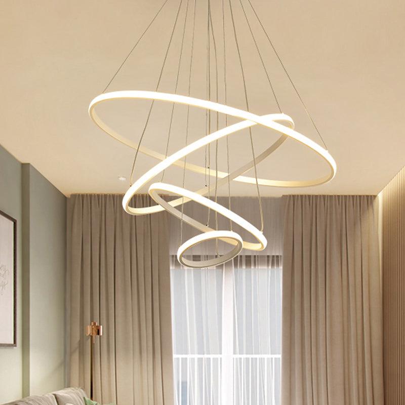 3/4-Tier Pendant Chandelier Minimalist Acrylic LED Light - Rebooters