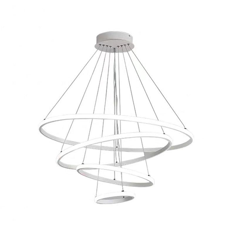 3/4-Tier Pendant Chandelier Minimalist Acrylic LED Light - Rebooters